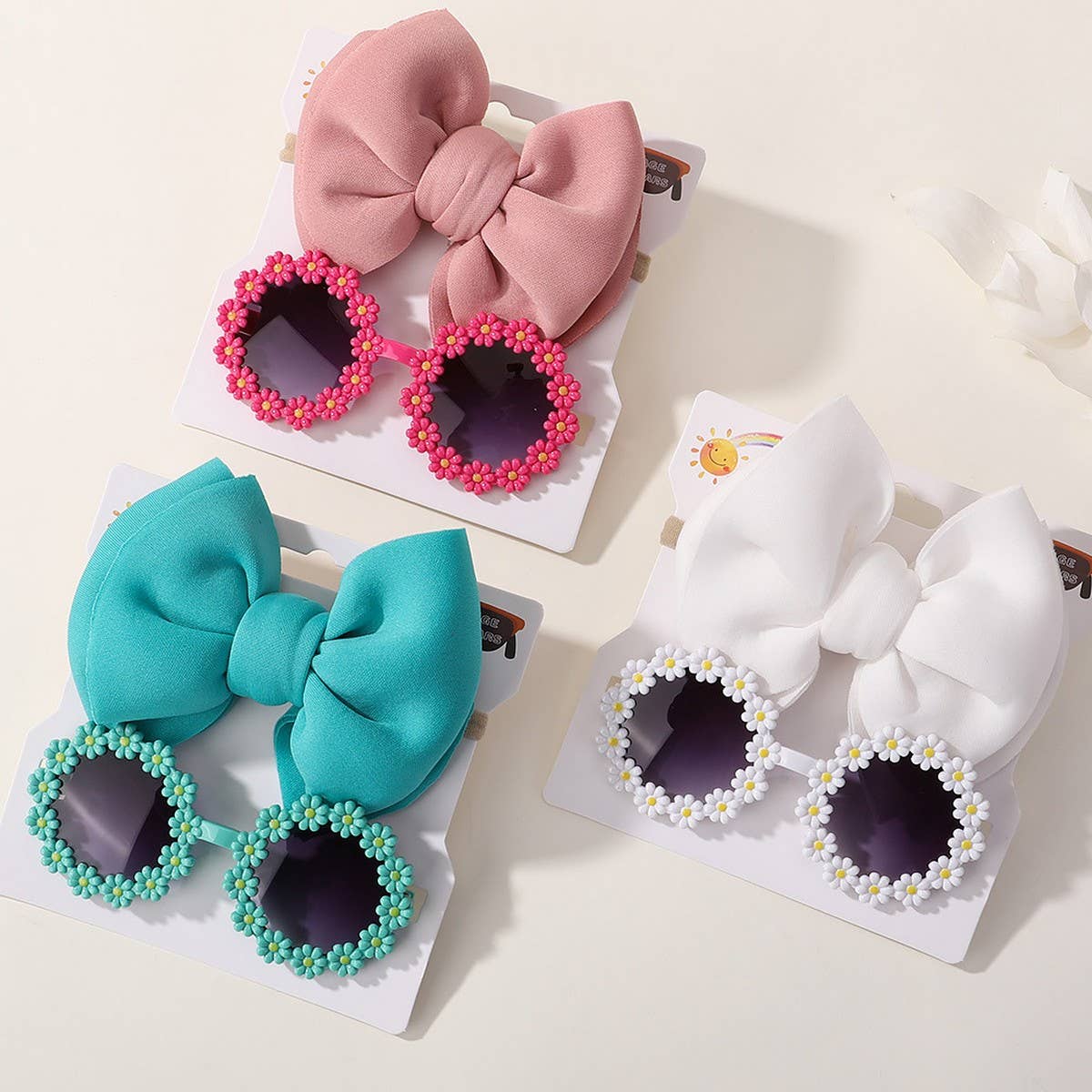 Summer Bow Headband & Sunglasses Set for Kids_CWAHA6744