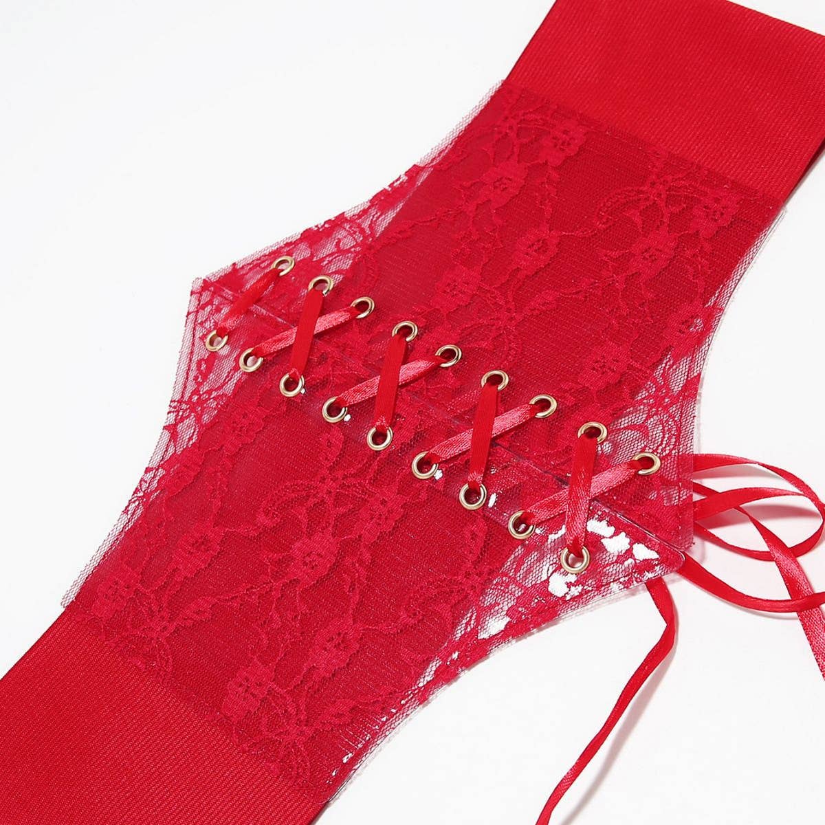 TRANSPARENT LACE ELASTIC BELT GIRDLE BELT_CWABE0271