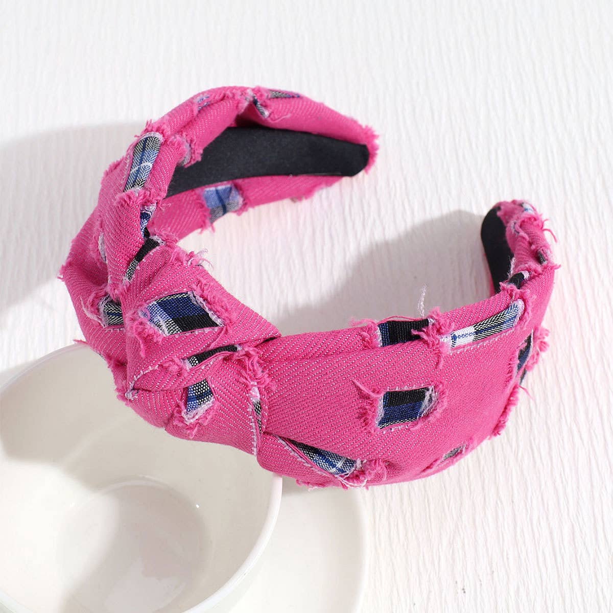VINTAGE DENIM KNOTTED BROKEN COPPER HEADBAND