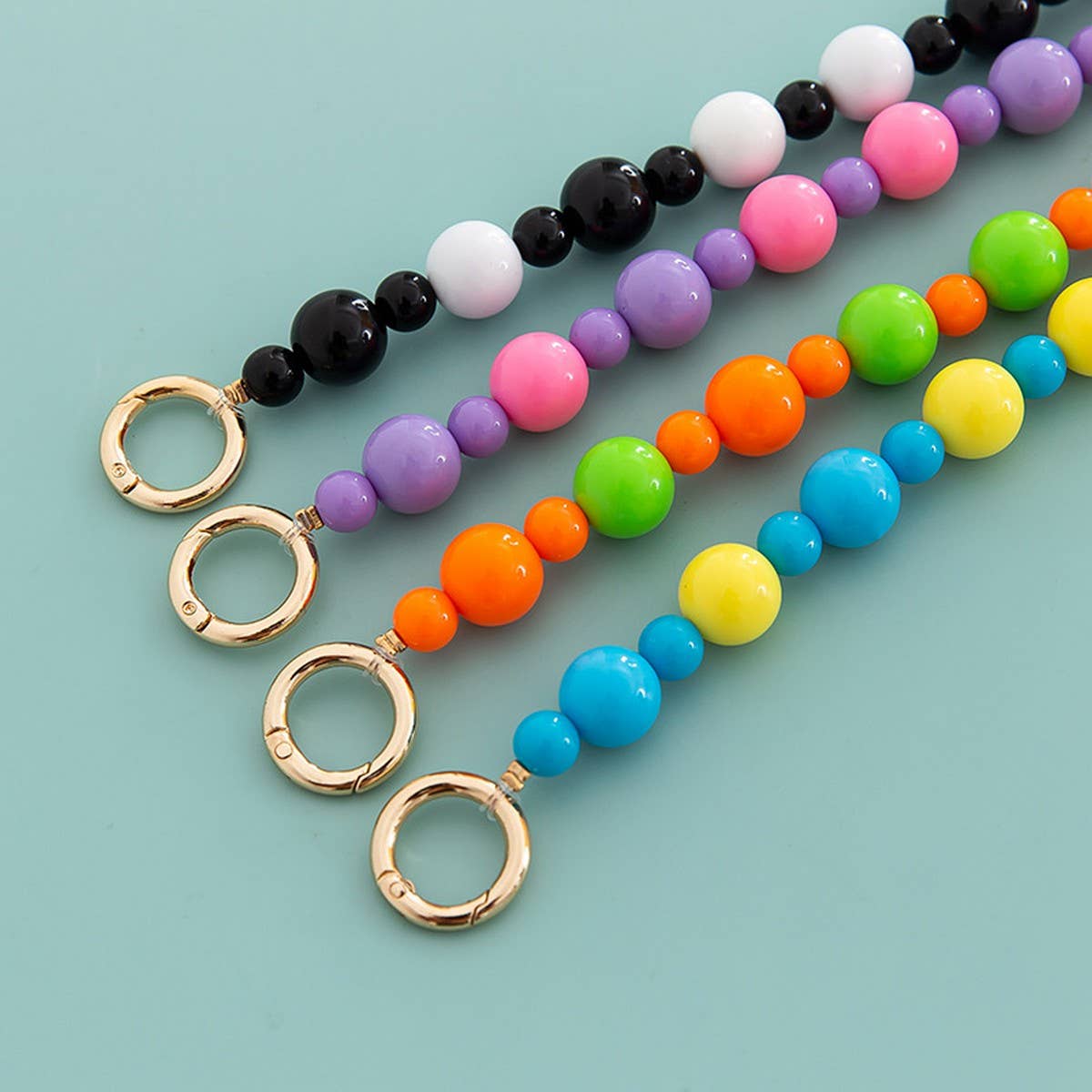 47.24"Macaron Color Round Bead Bag Chain_CWMM5107