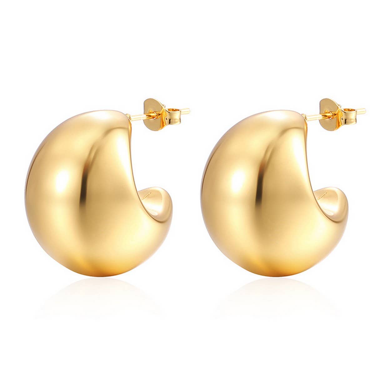 WOMEN FASHION LIGHTWEIGHT STAINLESS STEEL EARRINGS