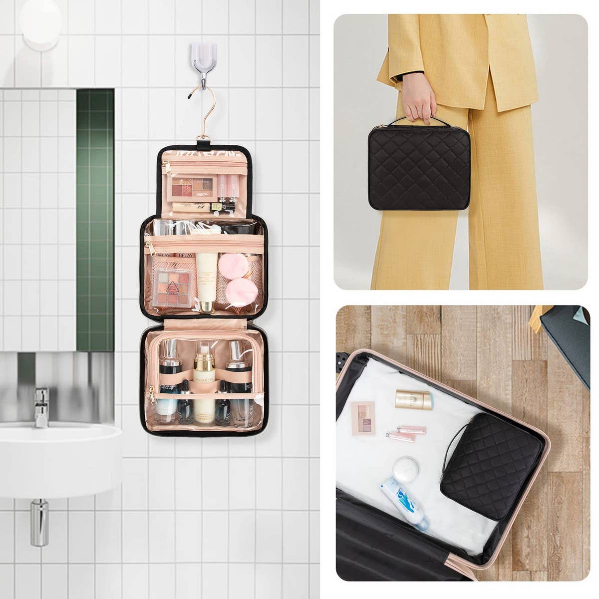 HANGING TRAVEL TOILETRY BAG COSMETIC BAG_CWAB2366