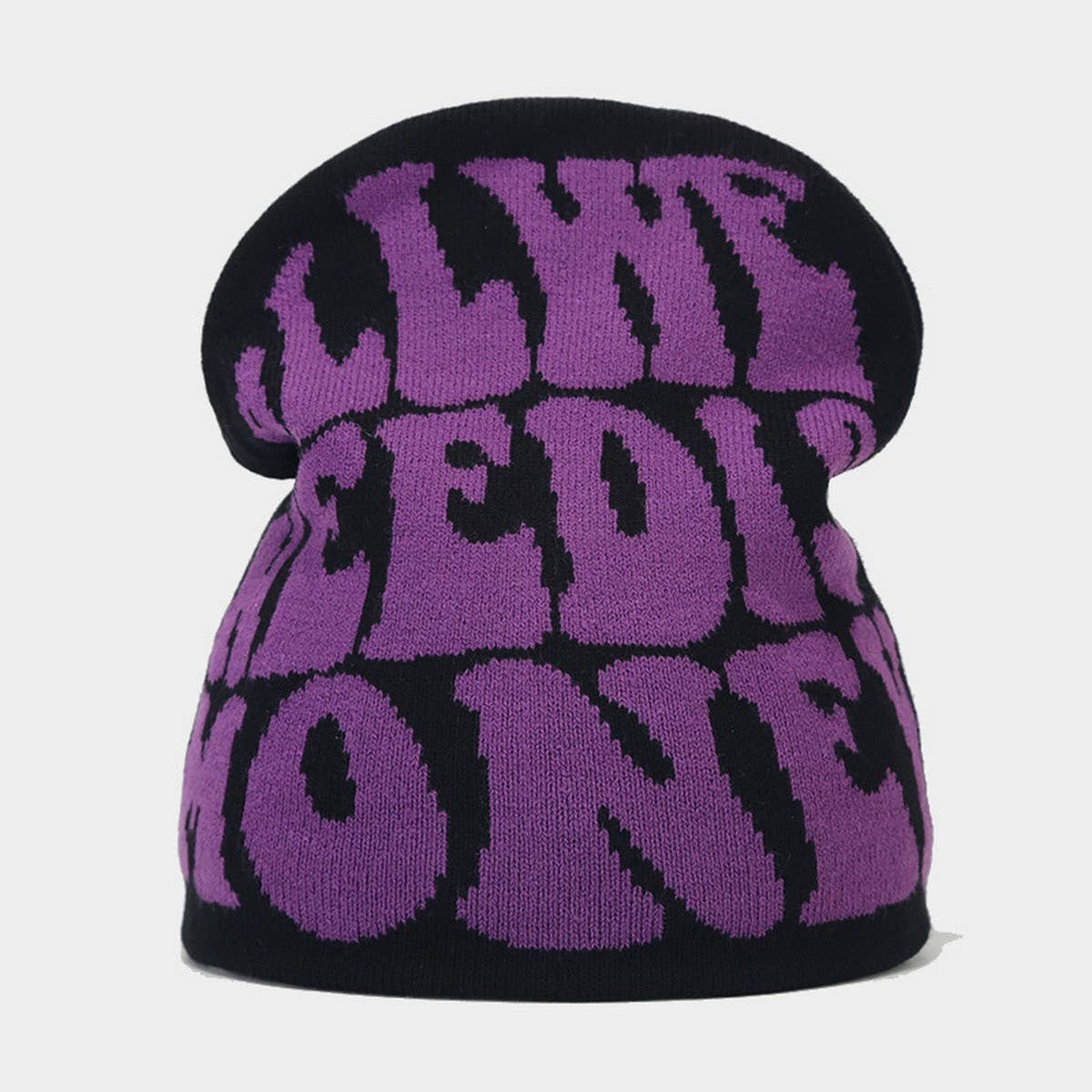 JACQUARD LETTER PERSONALIZED FASHION KNITTED HAT_CWAH2131