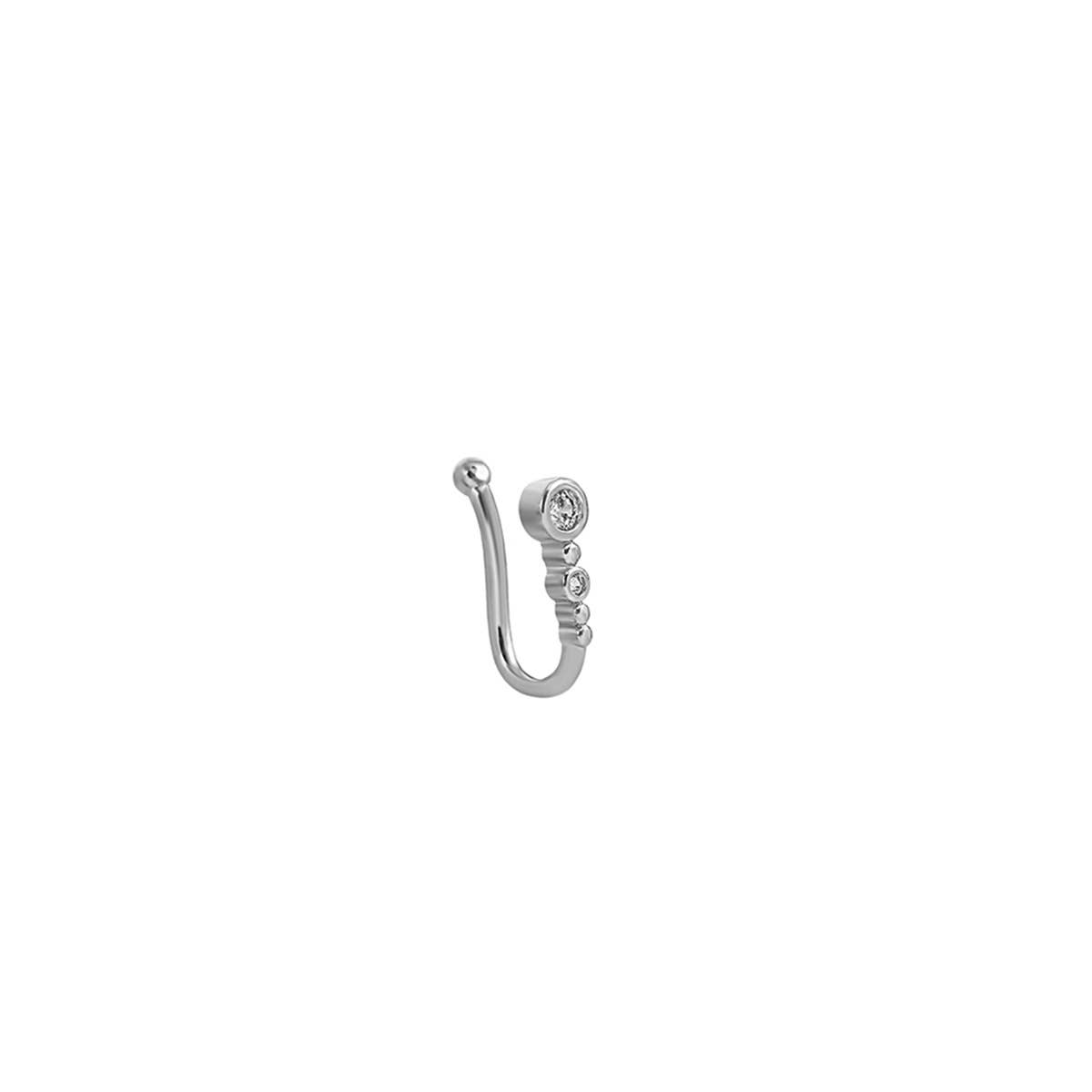 Personality non-perforated U-shaped nose clip