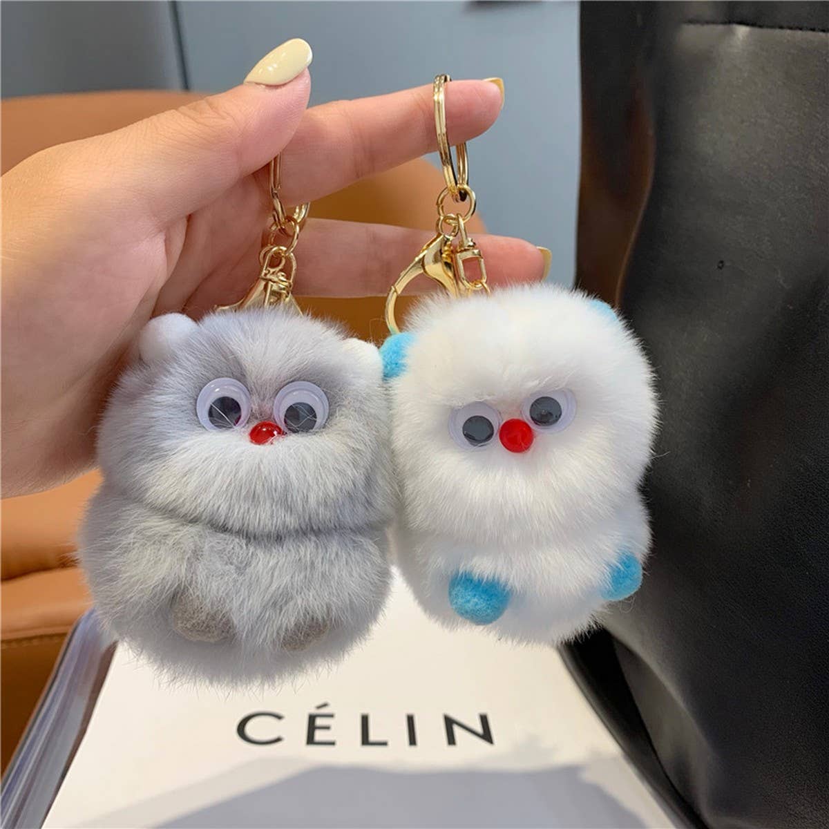 LITTLE MONSTER CAR KEYCHAIN PENDANT ACCESSORIES