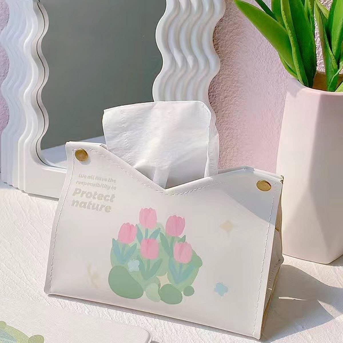 ENVIRONMENTALLY FRIENDLY EARTH SIMPLE TISSUE BOX