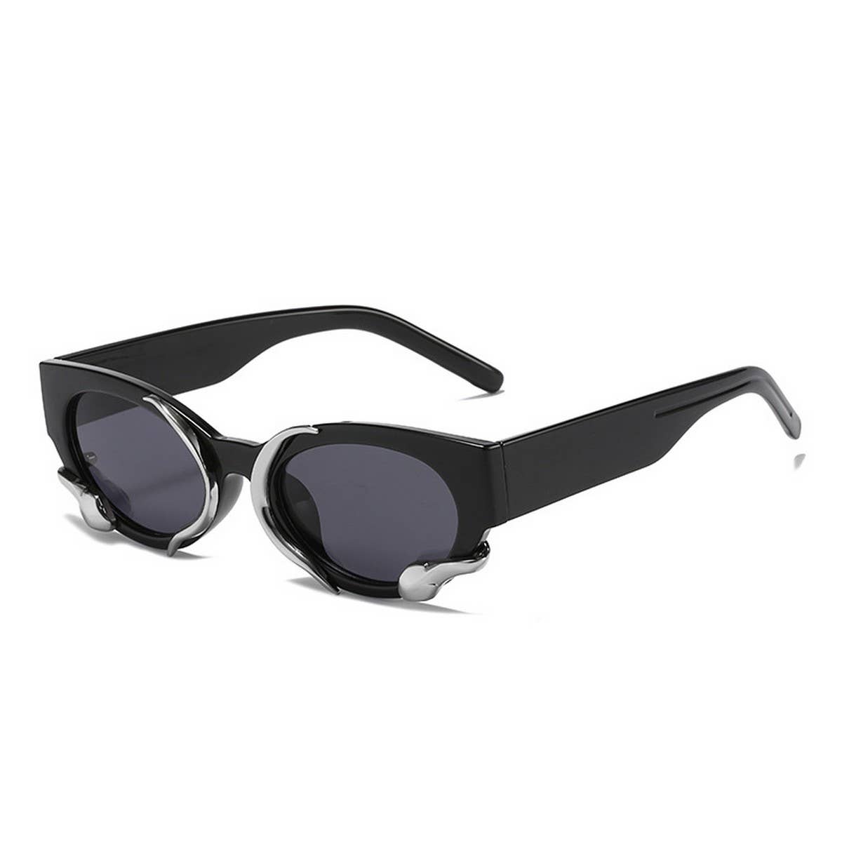 SMALL FRAME SUNGLASSES STEAMPUNK CATEYE SUNGLASSES_CWASG0565