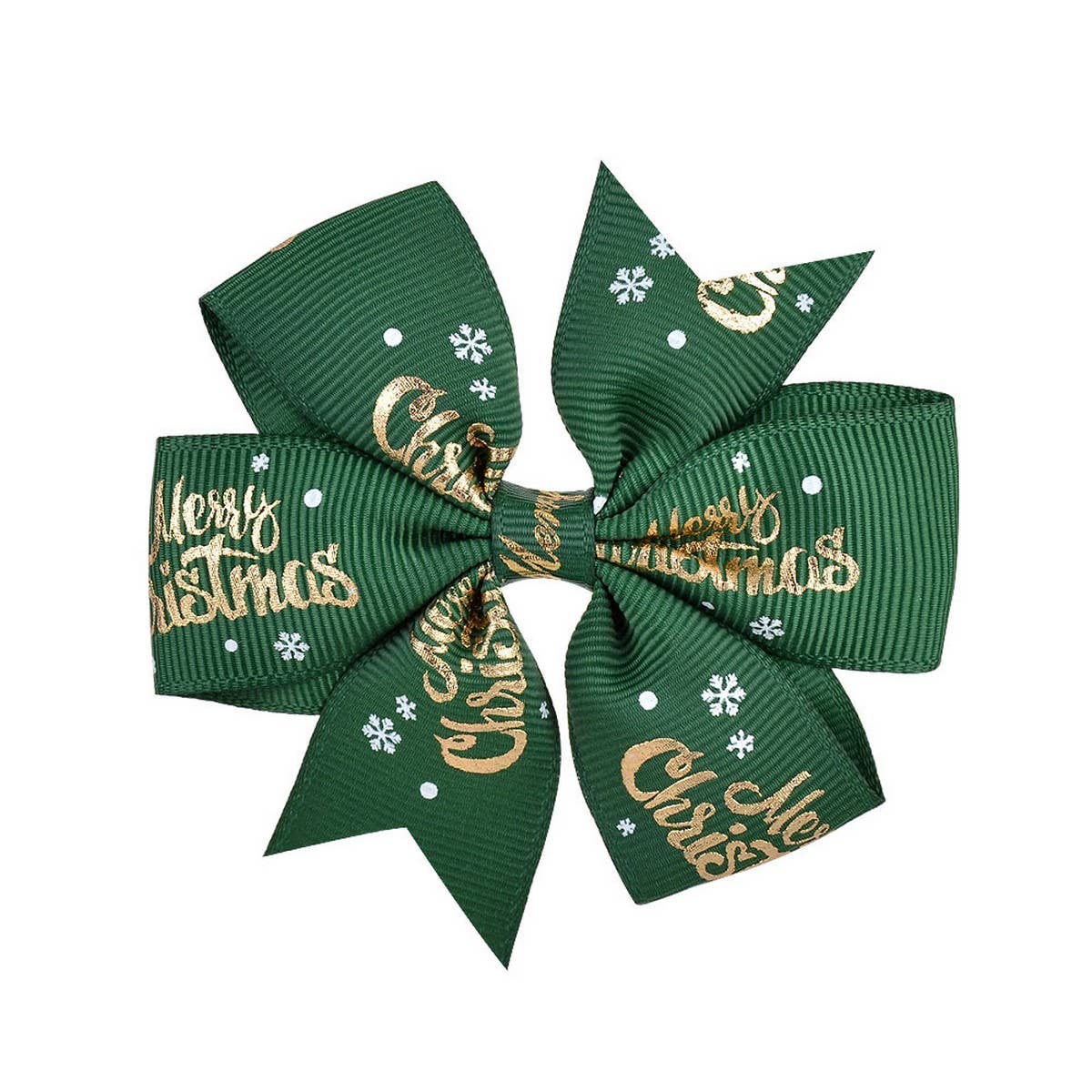 Cute Christmas Kids¡¯ Grosgrain Six-Ear Bow Clip
