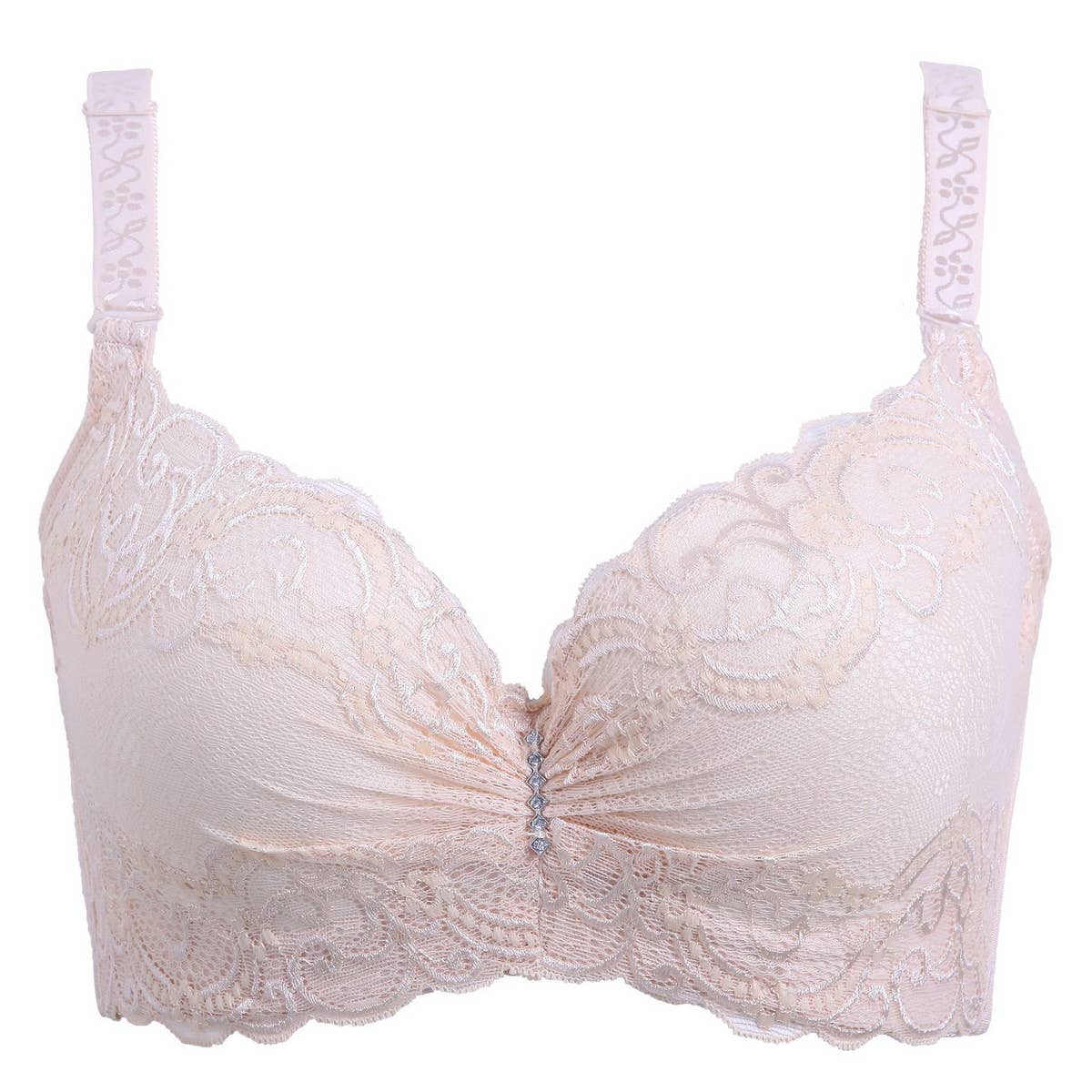 WOMEN ADJUSTABLE PLUS-SIZE LACE BRA
