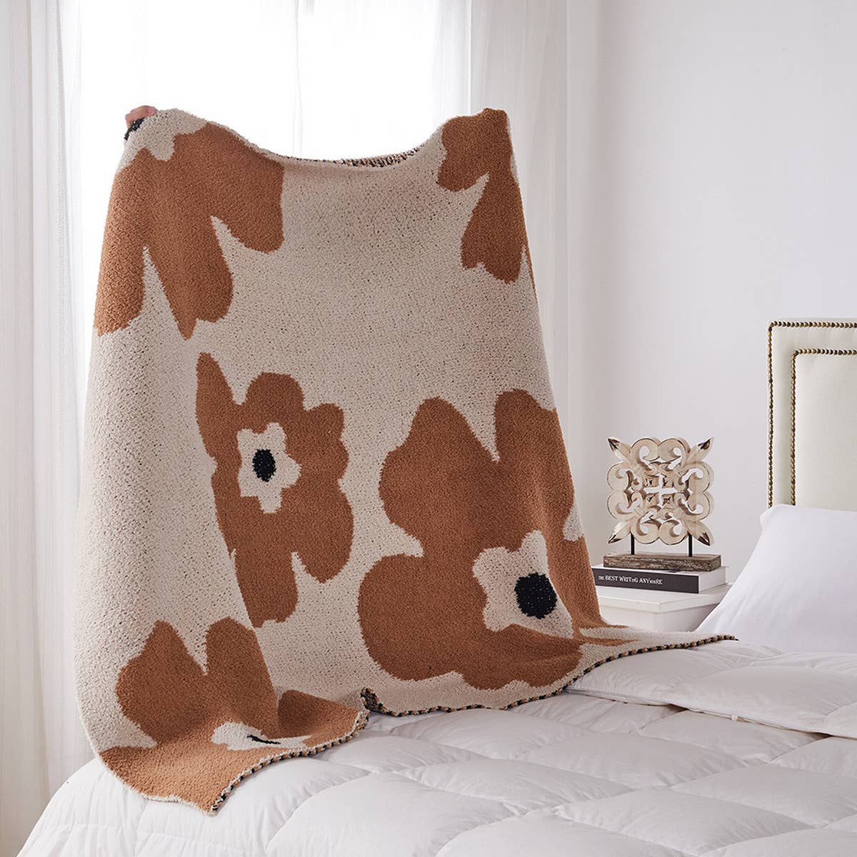 SUNFLOWER WARM BLANKET KNITTED BLANKET