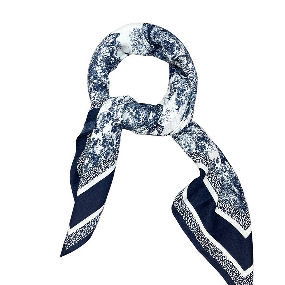 Ink Art Velvet Scarf ? Winter Square Shawl 90cm