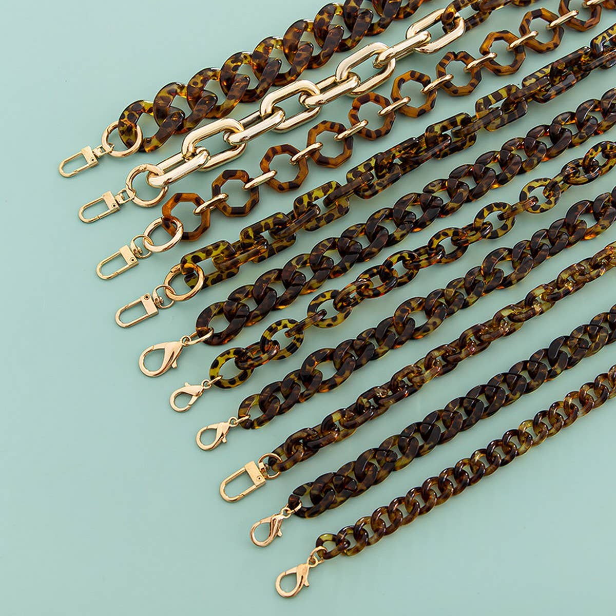 47.24"Acrylic Leopard Print Bag Chain,Phone Strap_CWMM5094