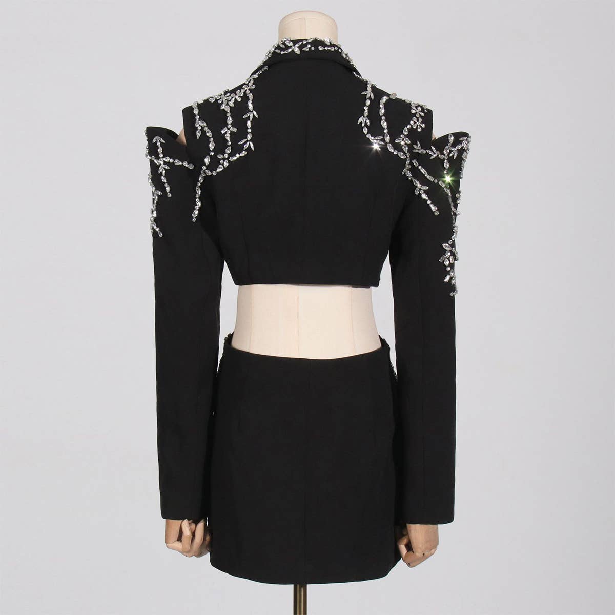 Luxury Beaded Spring Blazer Jacket for Women