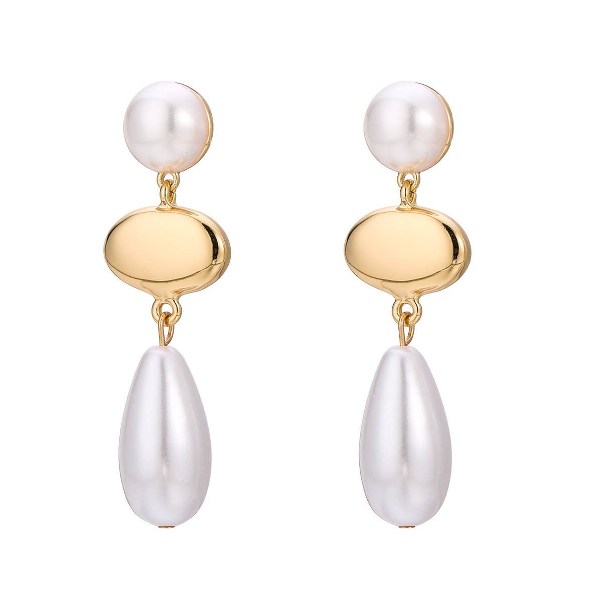FASHIONABLE PEARL IRREGULAR NECKLACE JEWELRY SET
