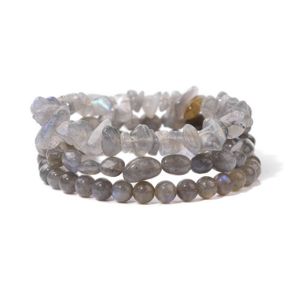 CWAJE4300_CANDY COLORED GRAVEL FASHION LAYERED BRACELET