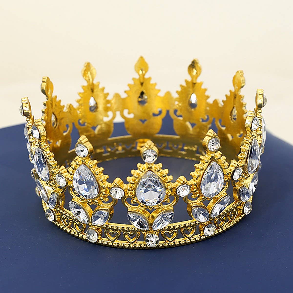 FLOWER CAKE DECORATION WEDDING CRYSTAL TIARAS
