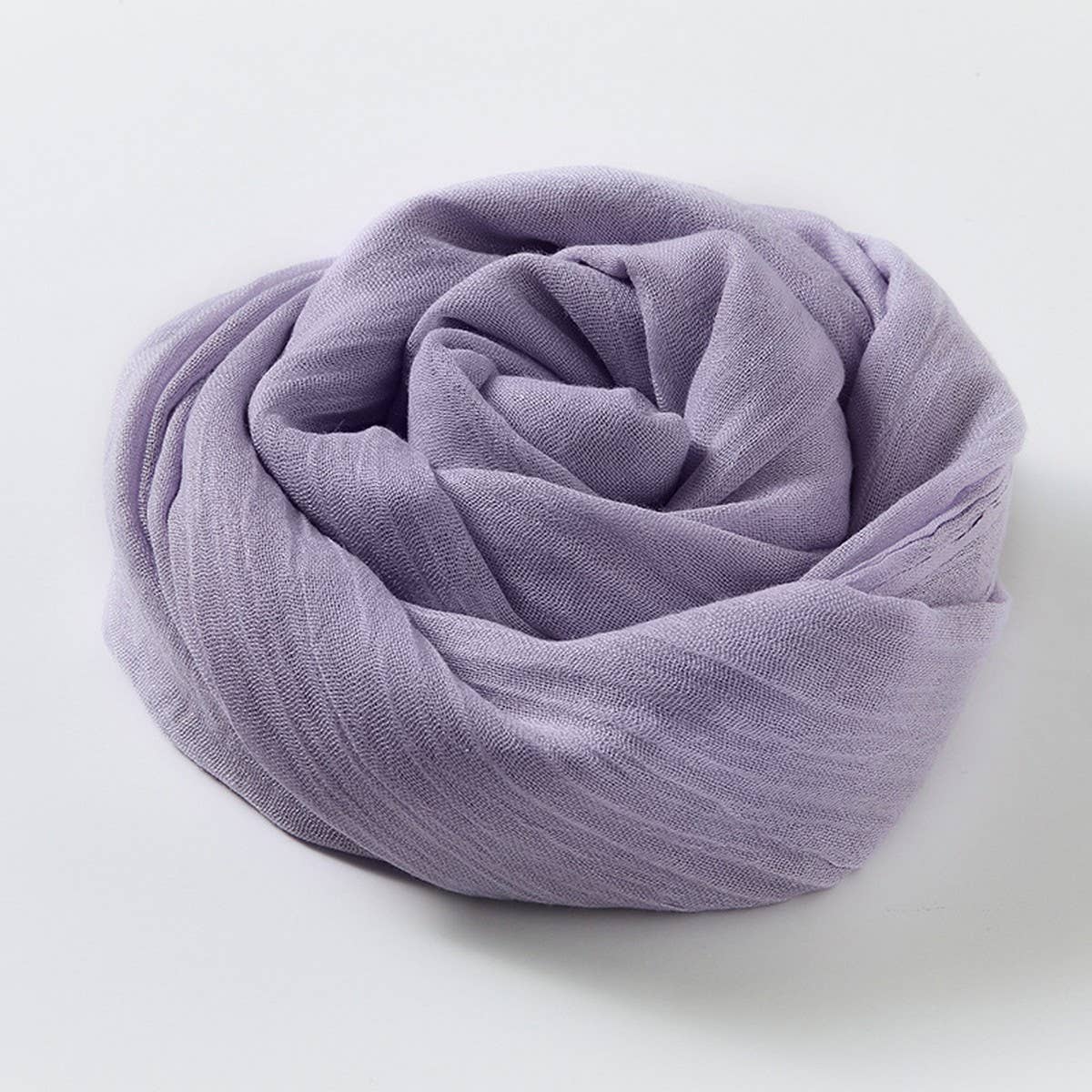SOLID COLOR LONG LIGHTWEIGHT SCARF WRAP SHAWL_CWASC0204