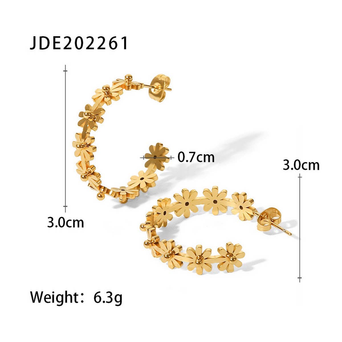 BEACH FLOWERS LIGHT LUXURY AND VERSATILE EARRINGS_CWAJE1358