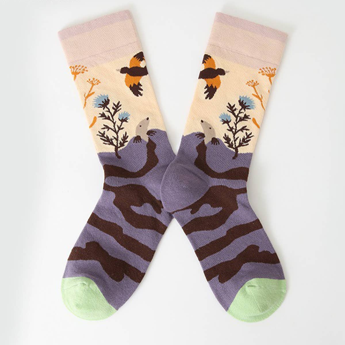 FRENCH FASHION COTTON SKI SOCKS