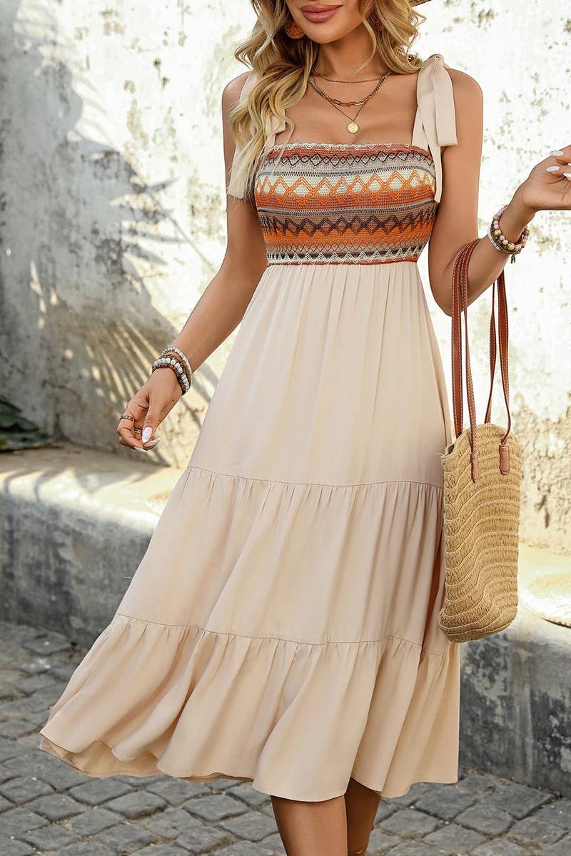 CWDMD4954_SUMMER BOHO ETHNIC PRINT A-LINE SLIP DRESS