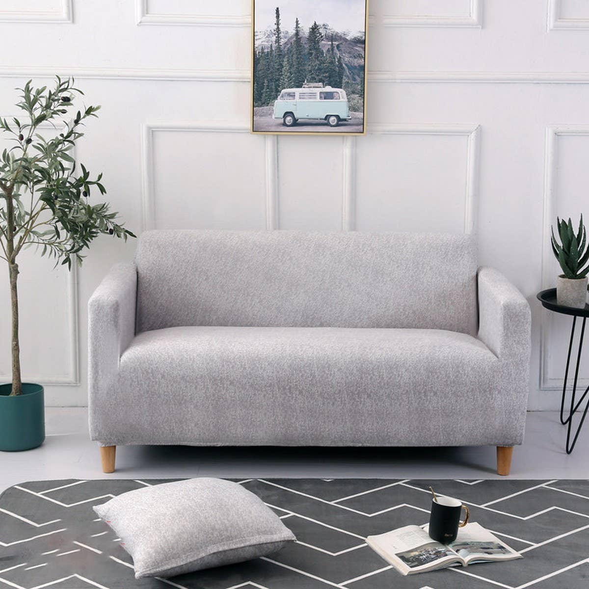 Stretch Sofa Cover, Full Wrap Chinese Style_CWMM8312