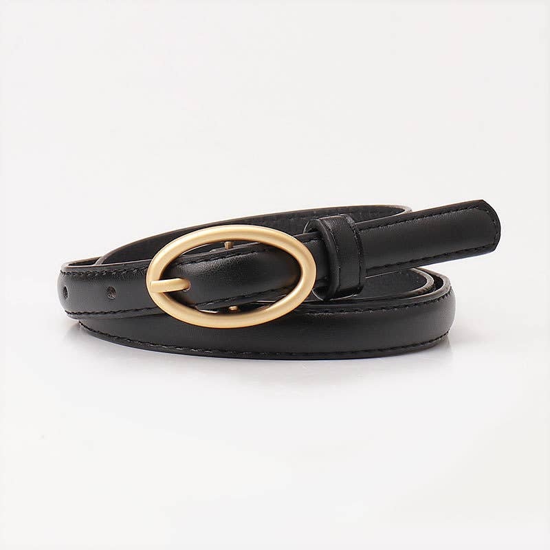 Versatile candy-colored decorated denim belt