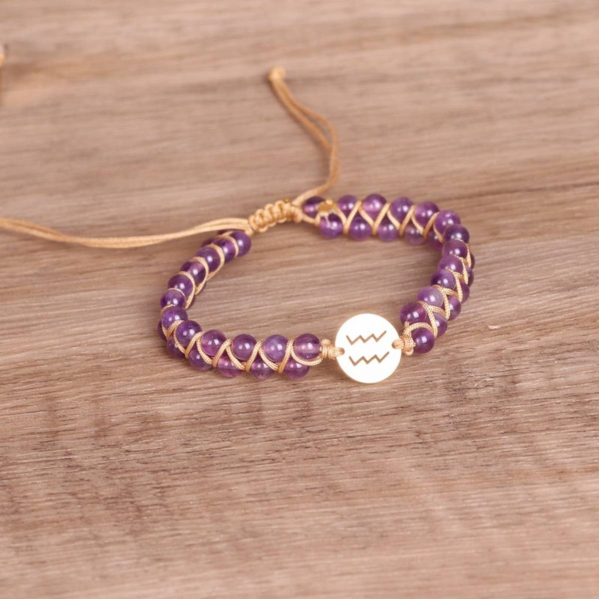 CONSTELLATIONS 4MM STONE BEADS BRAIDED BRACELETS