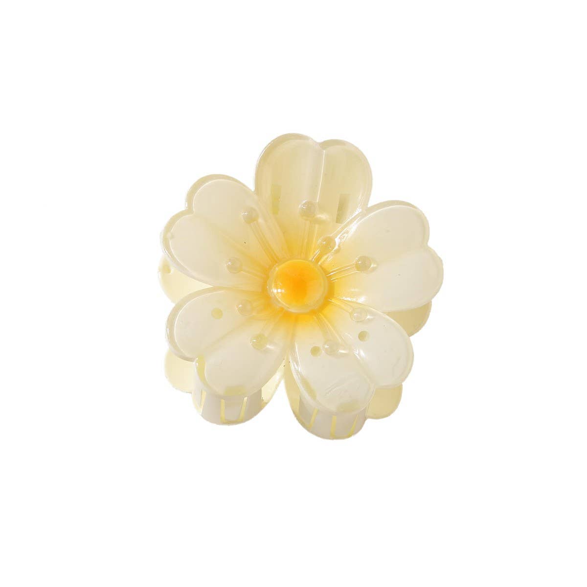 Sweet Flower Updo Heart Petal Hair Claw Clip