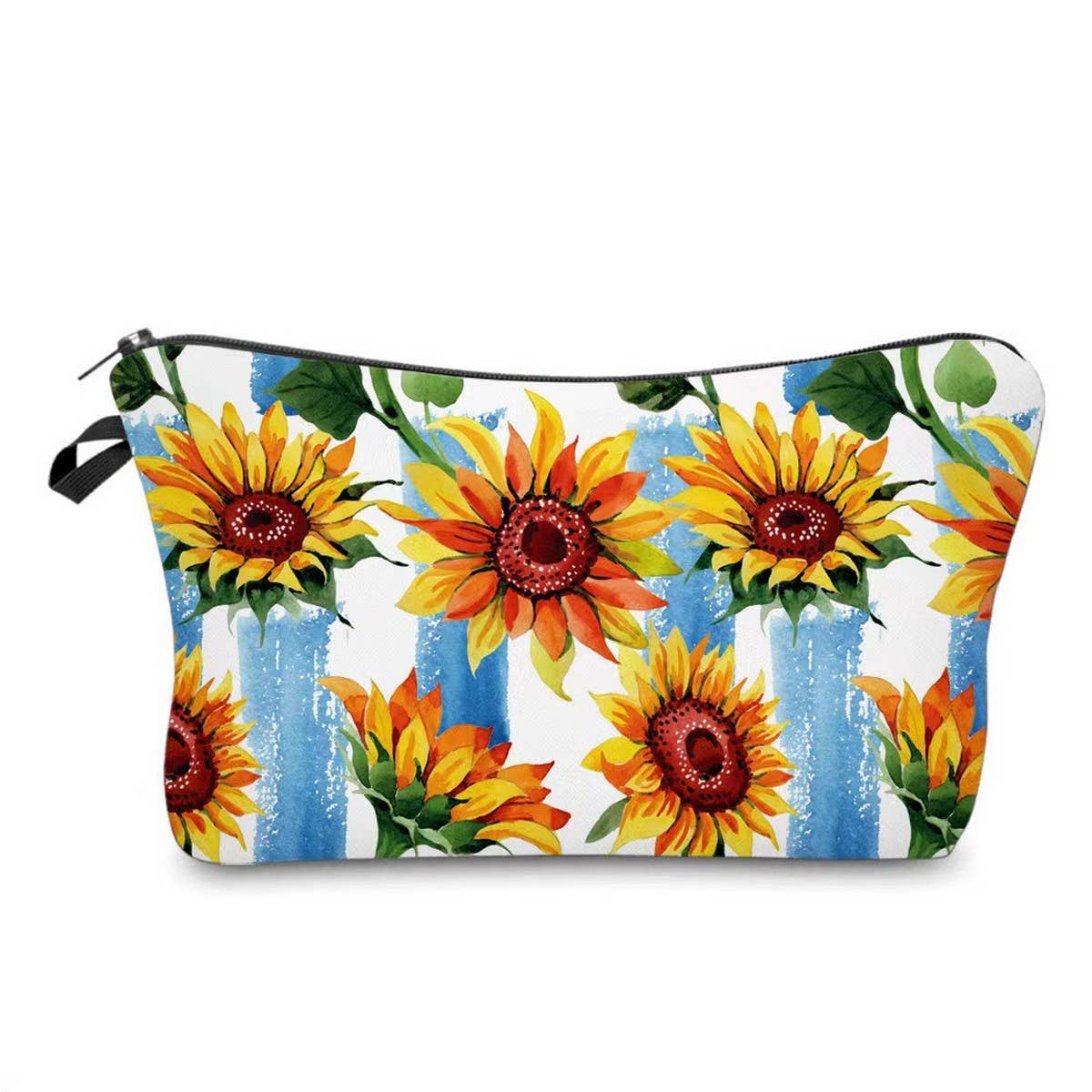 NEW PRINTED SUNFLOWER FLOWER COSMETIC BAG_CWAB2263