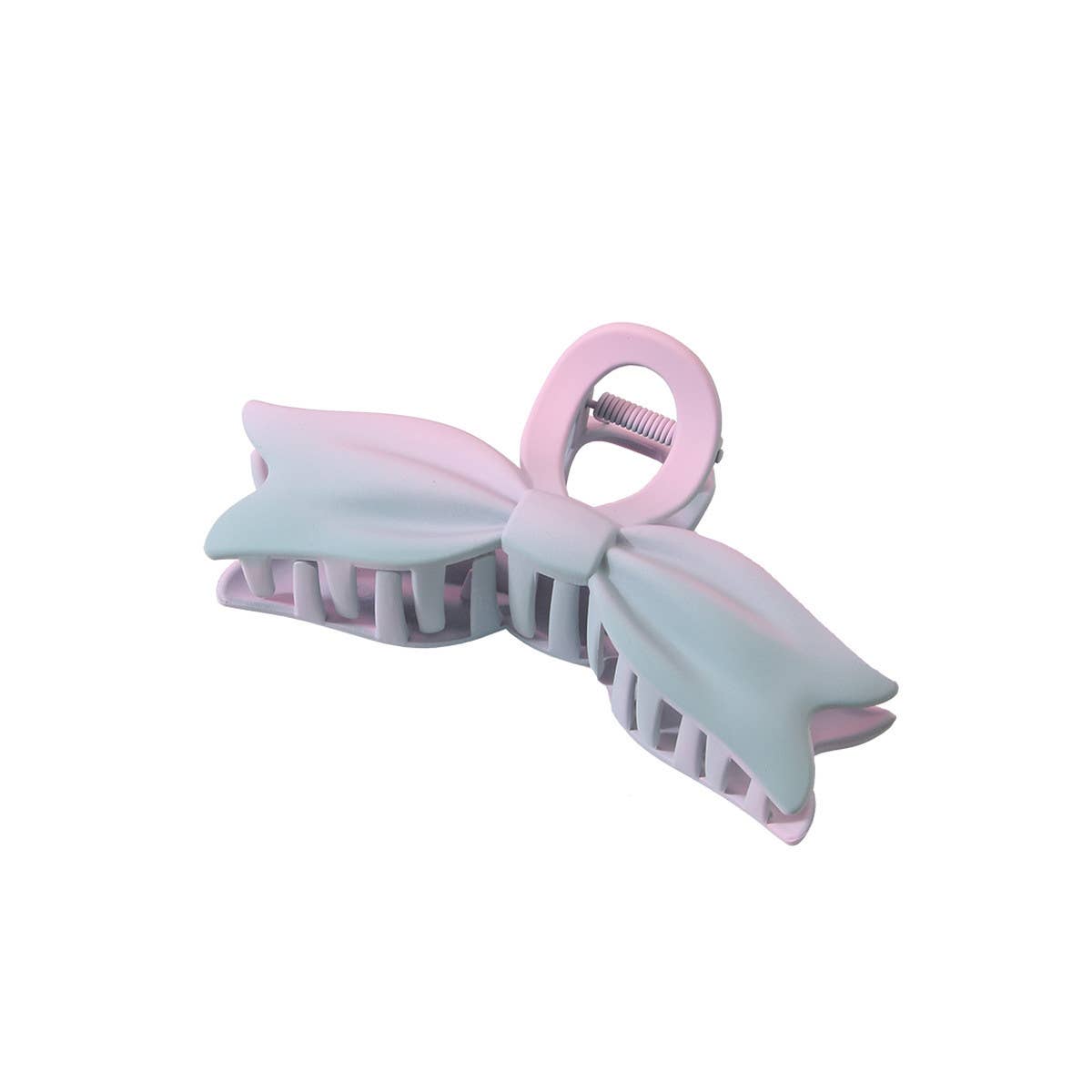 Matte Gradient Bow Hair Claw Large Elegant Clip_CWAHA0483