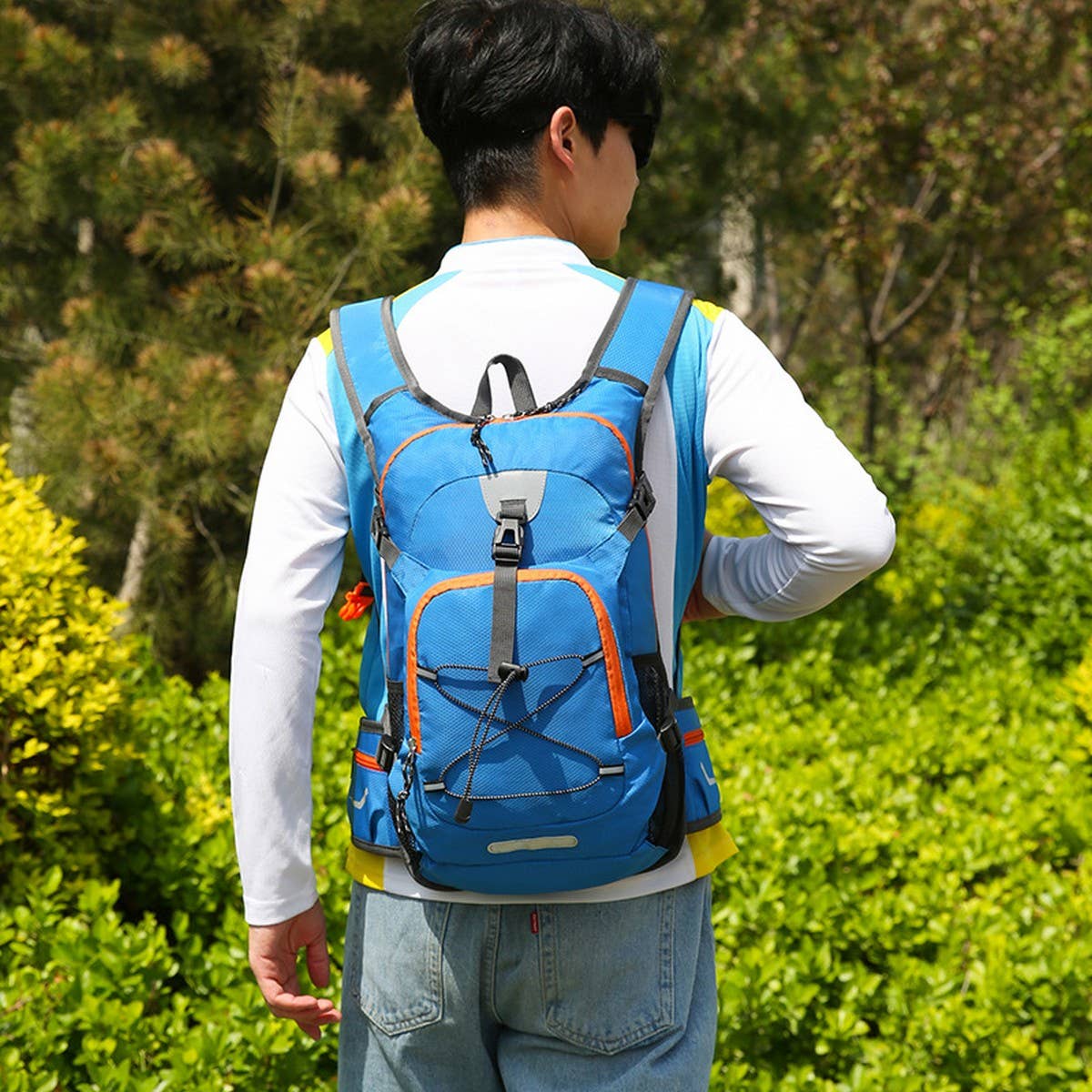 Lightweight Nylon Hiking & Cycling Backpack_CWAB5419
