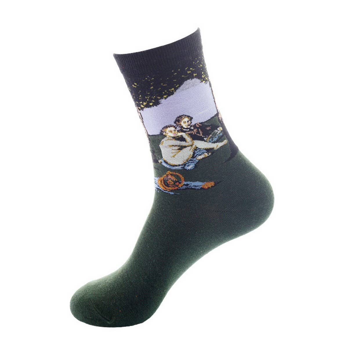 AUTUMN AND WINTER OIL PAINTING SOCKS_CWMS1003