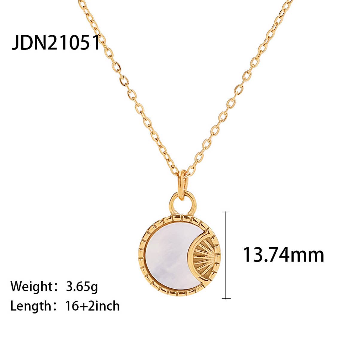 FRENCH FASHION VINTAGE STAINLESS STEEL NECKLACE