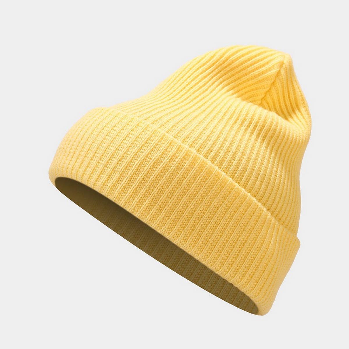 SIMPLE WOOL KNITTED HAT_CWAH1585