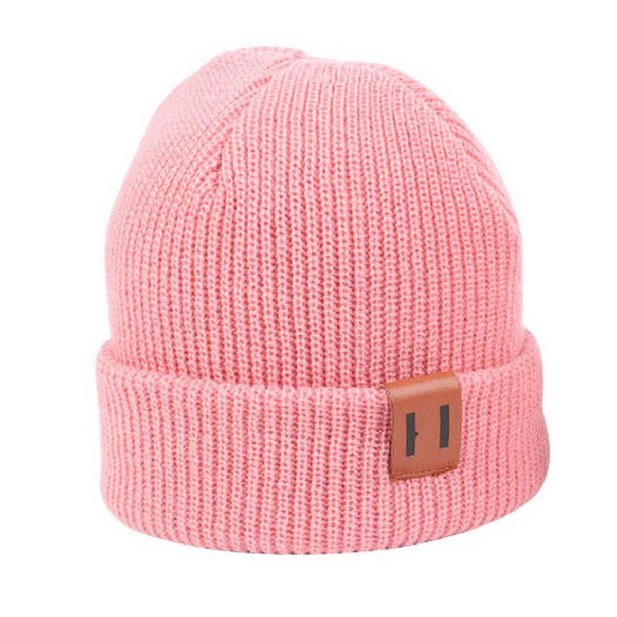 NEW WINTER PIG NOSE LABEL BABY KNITTED HAT_CWAH1748