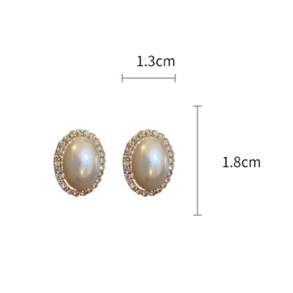 FRENCH RETRO OVAL DIAMOND PEARL EARRINGS