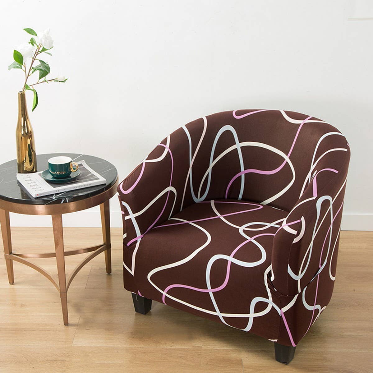 Single Sofa Chair Cover, Small Round Fit_CWMM8319