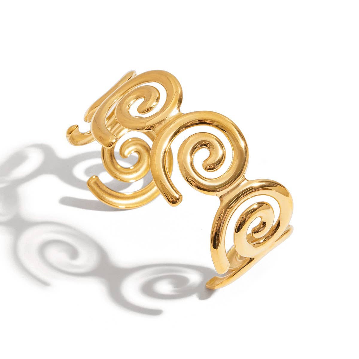 Elegant Hollow Open Cuff Bracelet for Women