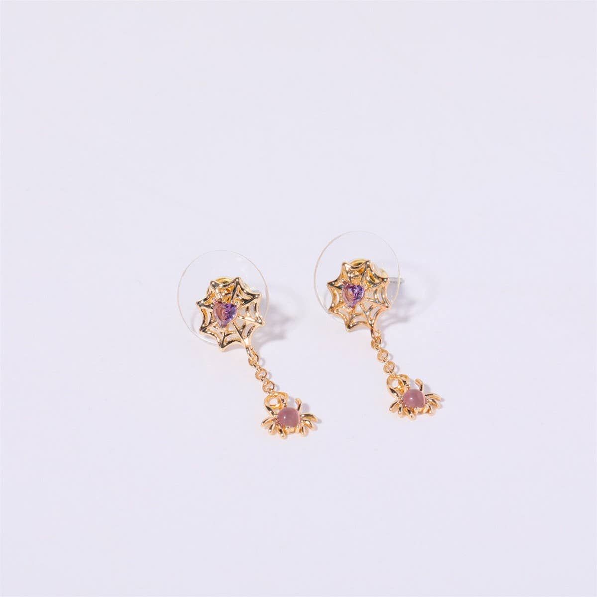 Halloween Devil Spider Witch Bat Heart Earrings