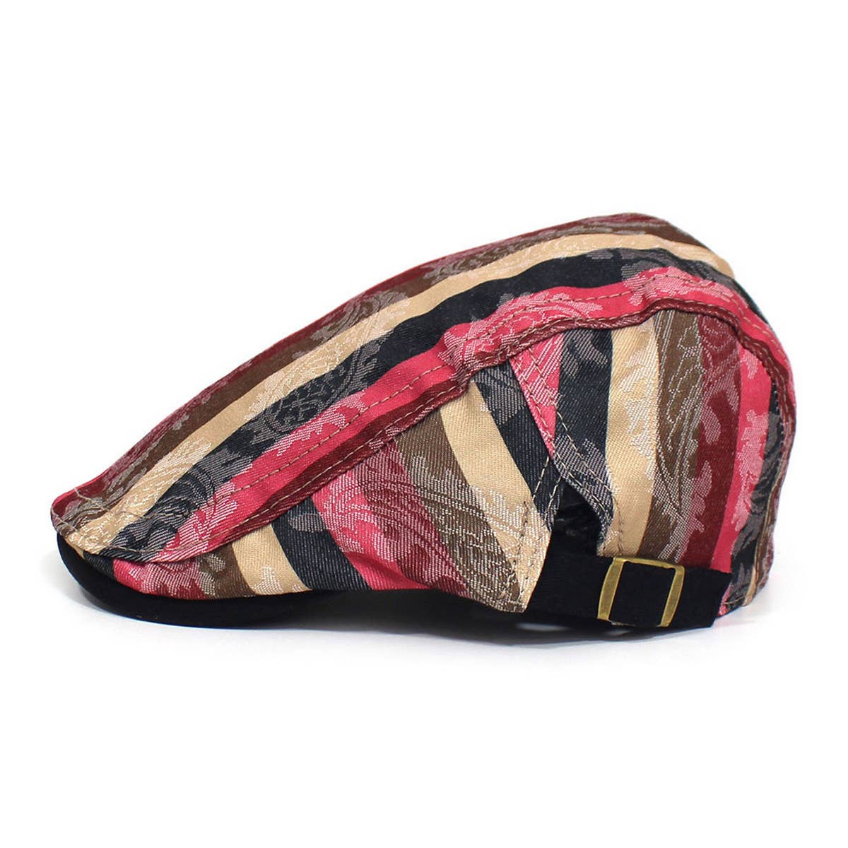 2024 NEW STRIPED PRINTED BERET FORWARD CAP_CWAB2920