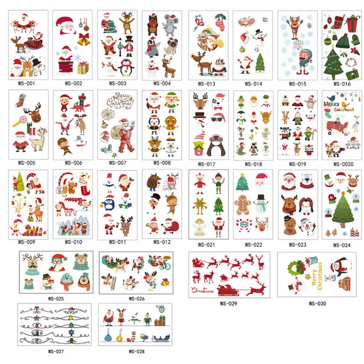 Christmas Candle Tattoos for Kids & Parties