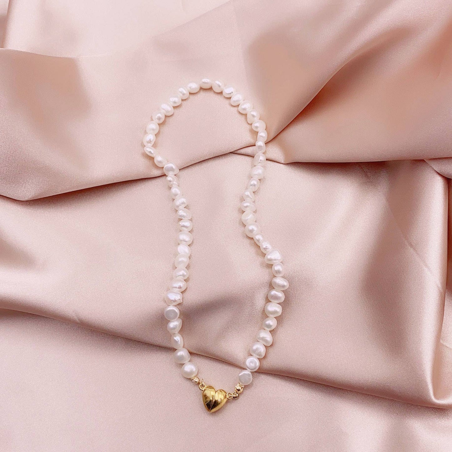 Baroque irregular retro freshwater pearl necklace