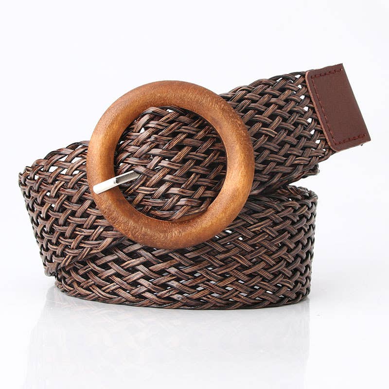 The versatile dress decorated with a woven belt