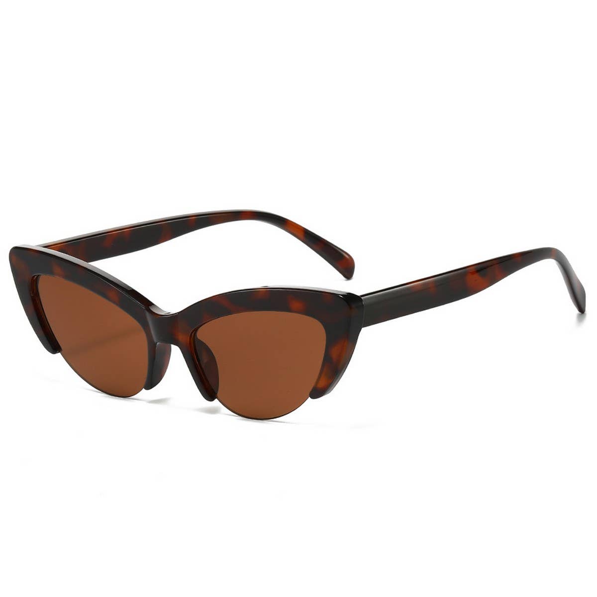 NEW HALF-FRAME CAT-EYE PERSONALITY SUNGLASSES
