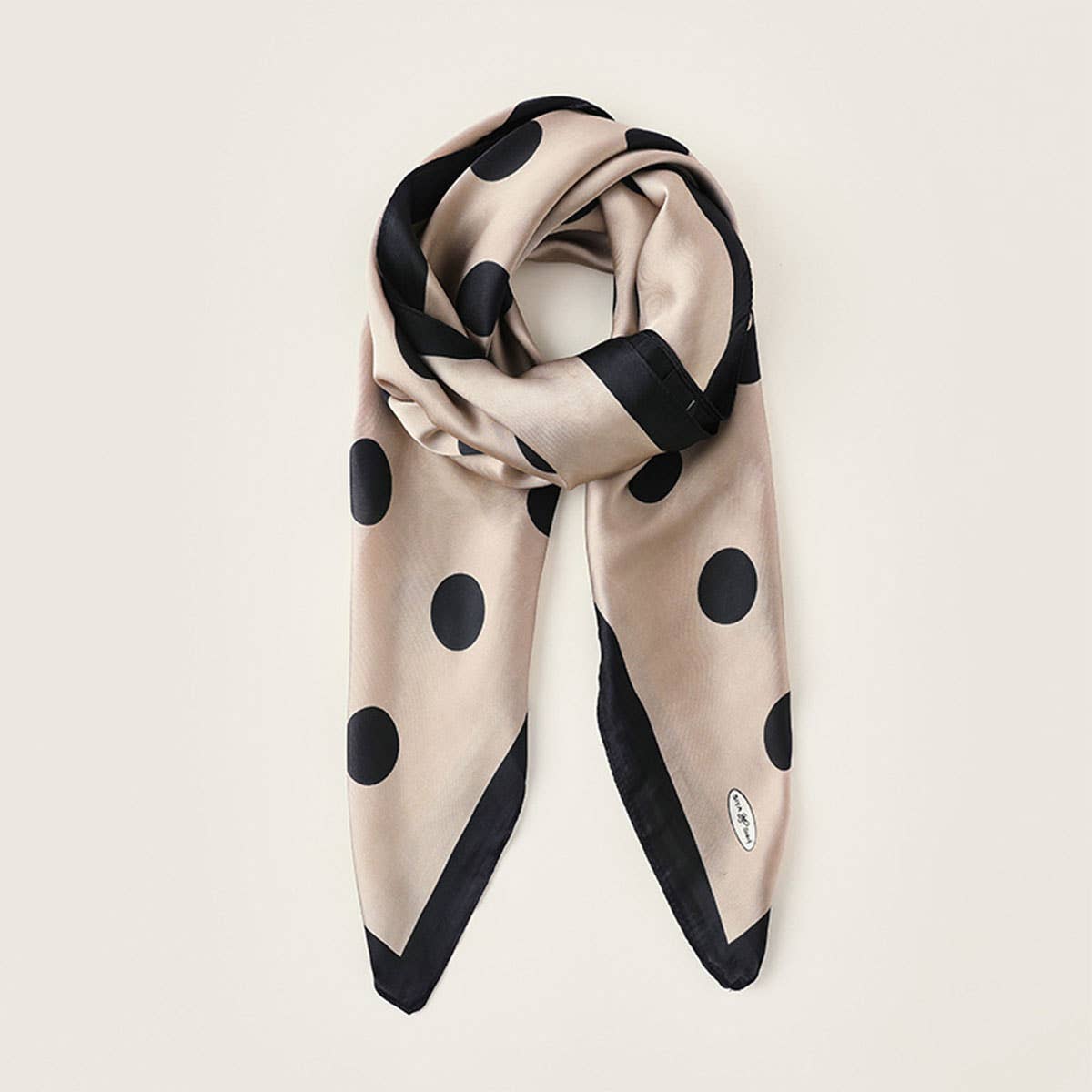 Women’s 35" Polka Dot Silky Wrap Neck Scarf