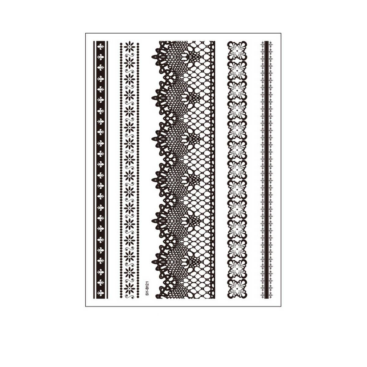 Bridal Mandala Tattoo Stickers Elegant Design_CWMM8356