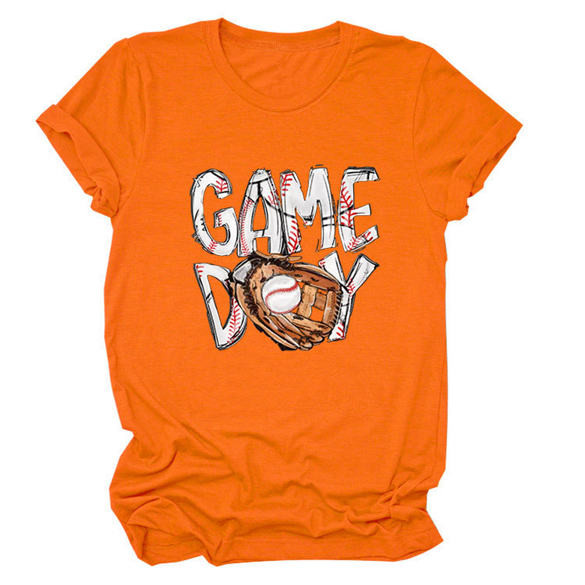 New Women's Plus Size Short Sleeve Glove Tee_CWTTS1513