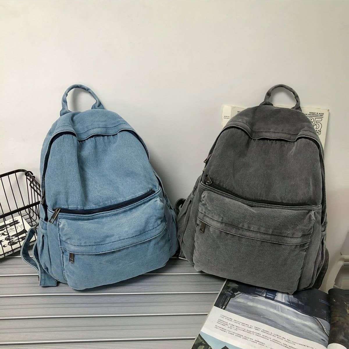 VINTAGE VERSATILE CANVAS BACKPACK,SHOULDER BAG_CWAB2208