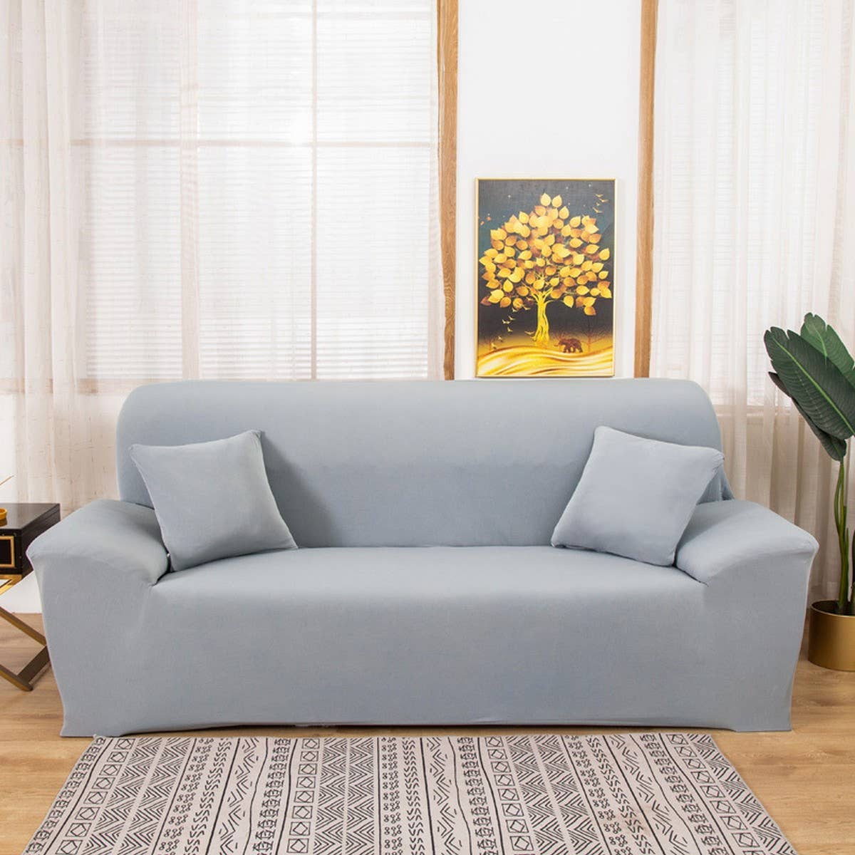 Milk Silk Sofa Cover, Stretch & Full Wrap