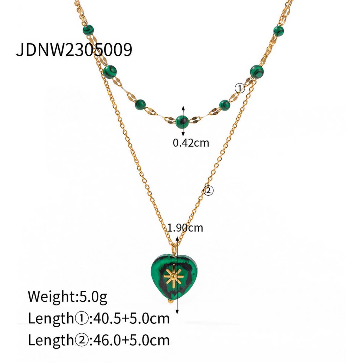 LOVE LIGHT LUXURY NICHE BEADED CLAVICLE NECKLACE